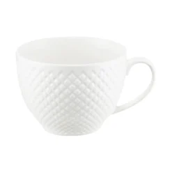 Filiżanka porcelanowa 260 ml Grid biały