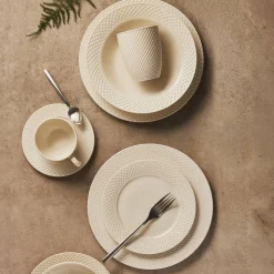 Filiżanka porcelanowa 260 ml Grid biały