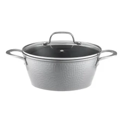 Garnek aluminiowy z pokrywą Bubble