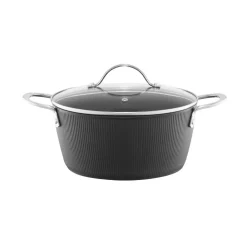 Garnek aluminiowy z pokrywką Curly