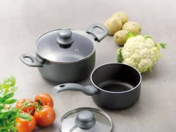 Garnek aluminiowy z pokrywką Graphite