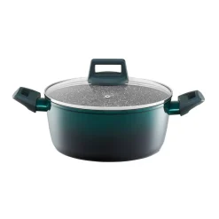 Garnek aluminiowy z pokrywką Ombre Green