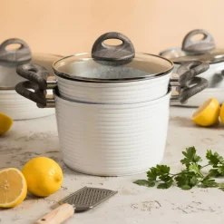 Garnek aluminiowy z powłoką nieprzywierającą Wavy
