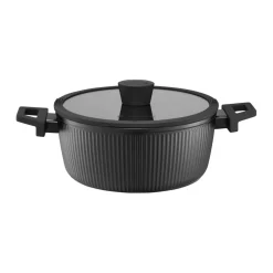Garnek z pokrywą z powłoką Qualum Basic Linear