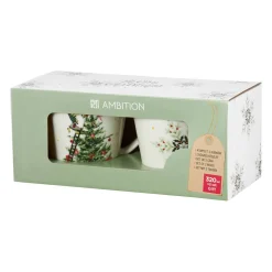 Komplet 2 kubków świątecznych 320 ml Gift