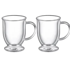 Komplet 2 szklanek termicznych na nóżce 370 ml Mia