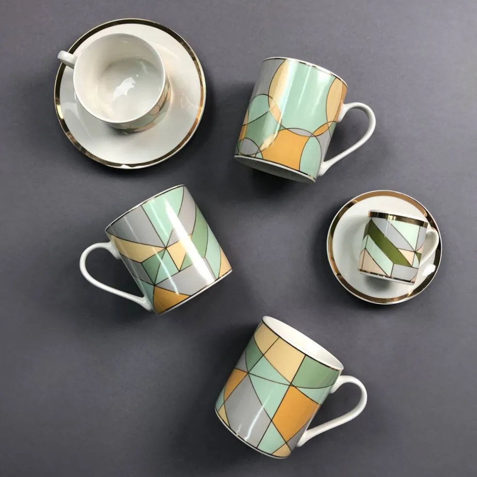 Kubek 380 ml Geometric pastel