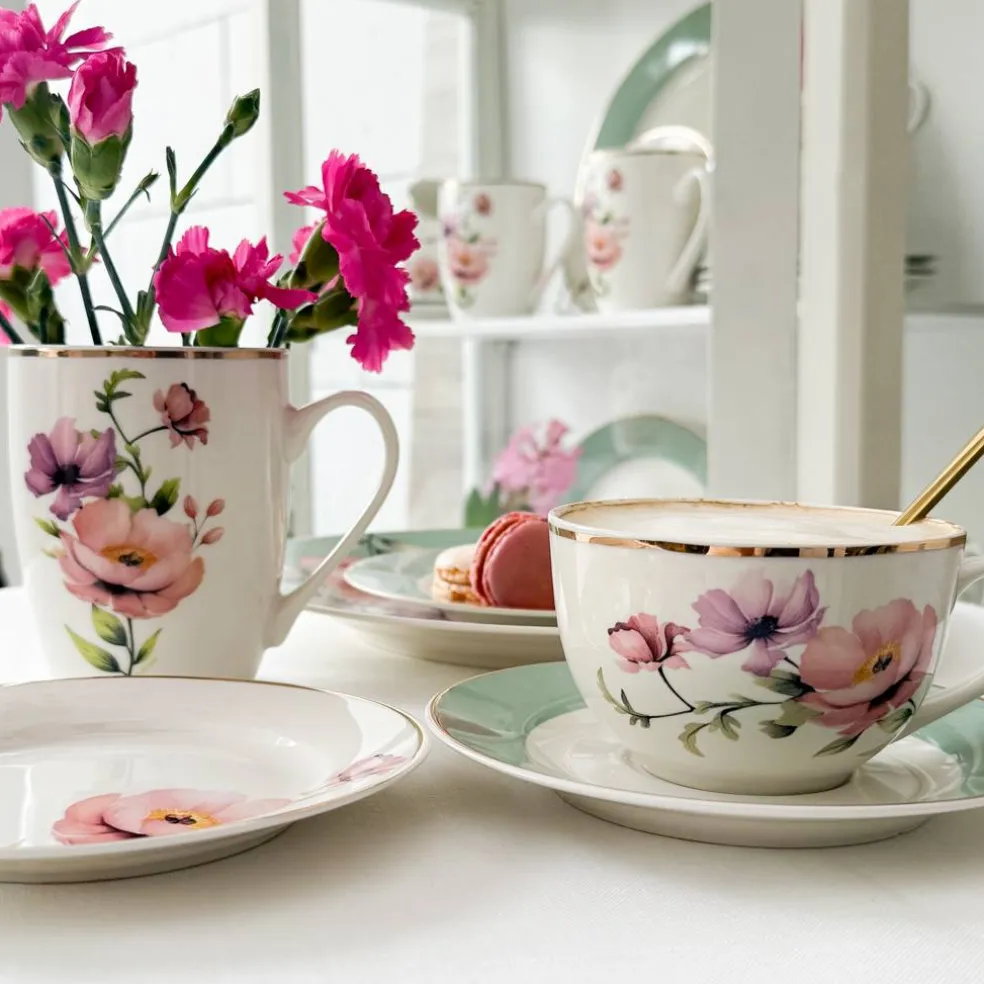 Kubek porcelanowy 370 ml Flores