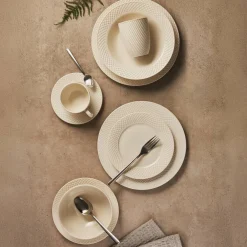 Kubek porcelanowy 390 ml Grid biały