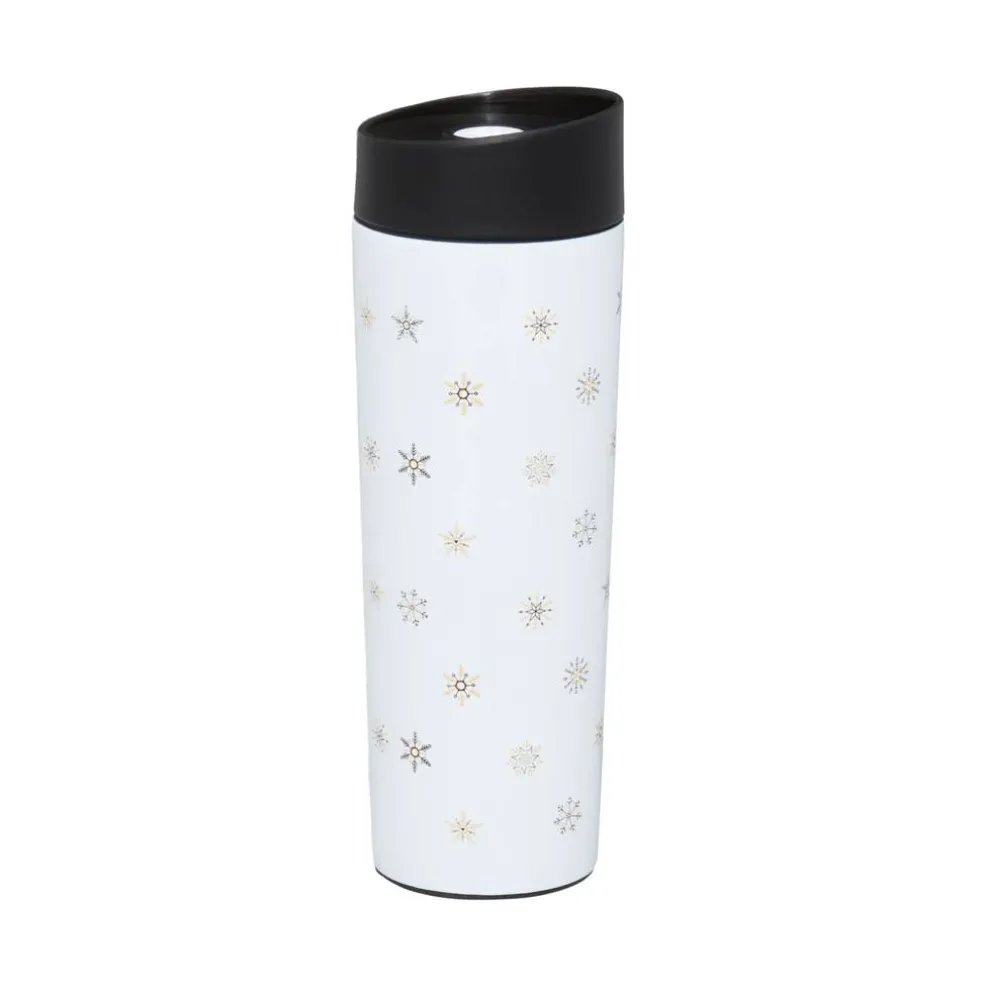 Kubek termiczny 340 ml śnieżynki Art Deco Stars