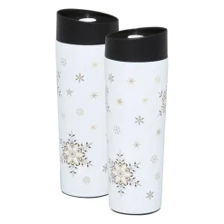 Kubek termiczny 340 ml śnieżynki Art Deco Stars