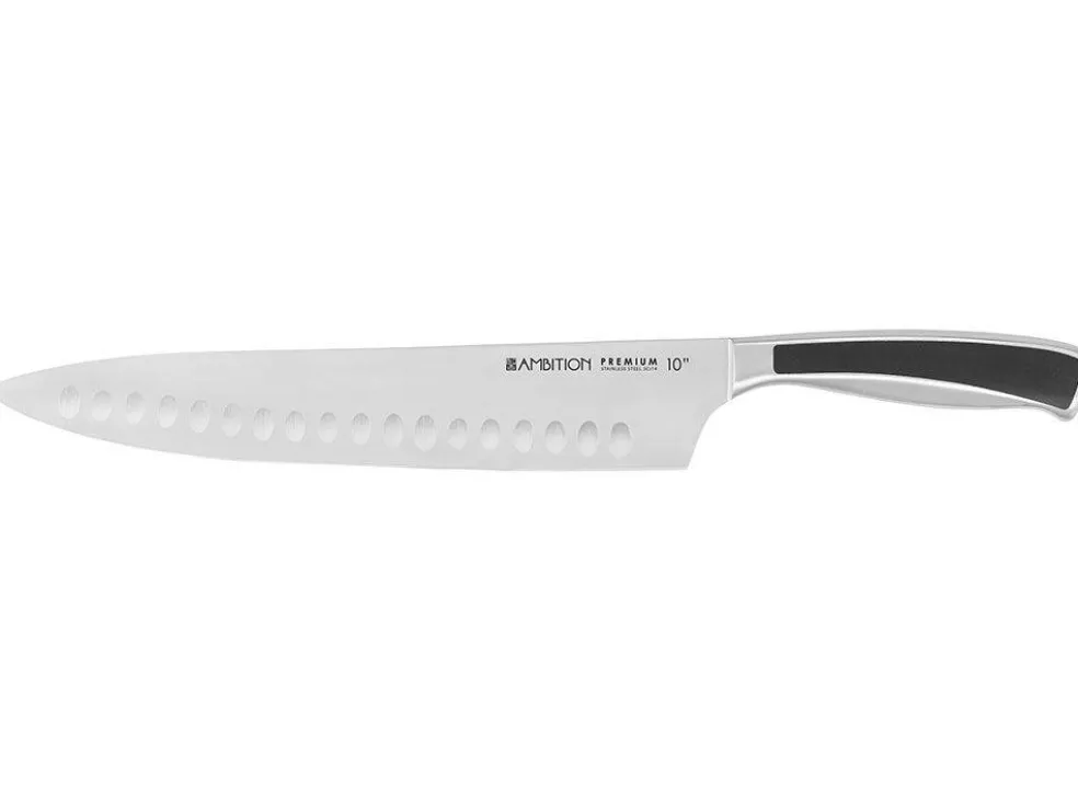 Nóż szefa kuchni z przetłoczeniami Premium