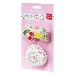 Papilotki do muffinek z toperami 24 szt. Lukrecja