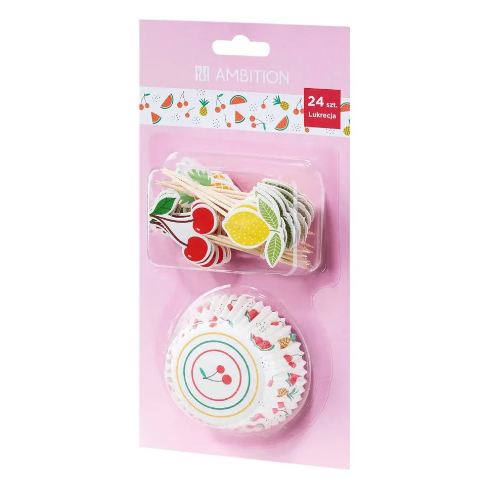 Papilotki do muffinek z toperami 24 szt. Lukrecja