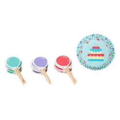 Papilotki do muffinek z toperami 24 szt. Lukrecja