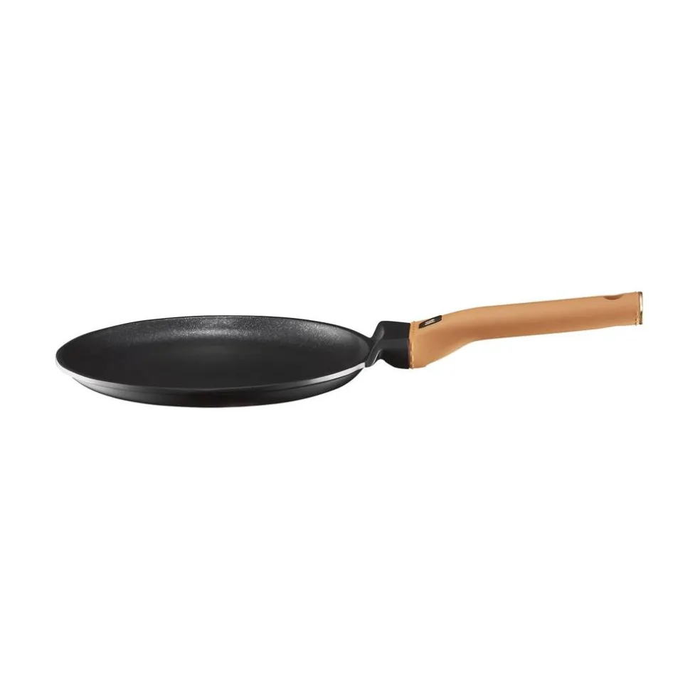 Patelnia do naleśników z powloką Qualum Basic Stone Edition 24 cm Camel