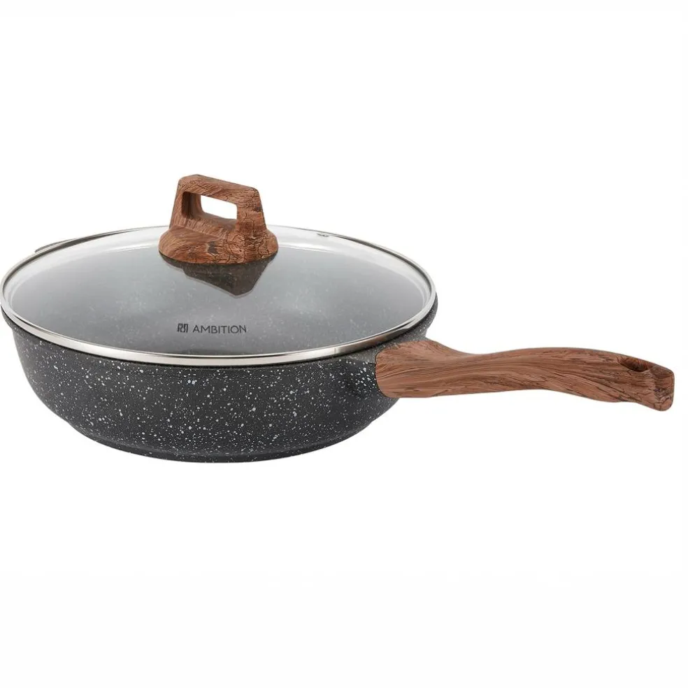 Patelnia głęboka z pokrywą 28 cm Stein