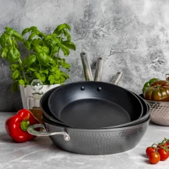 Patelnia głęboka z pokrywą z powłoką Qualum Basic 28 cm Bubble