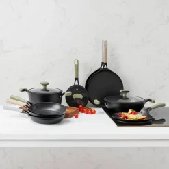 Patelnia głęboka z pokrywą z powłoką Qualum Basic 28 cm Mossa