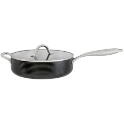 Patelnia głęboka z powłoką Qualum Basic 28 cm Ribs
