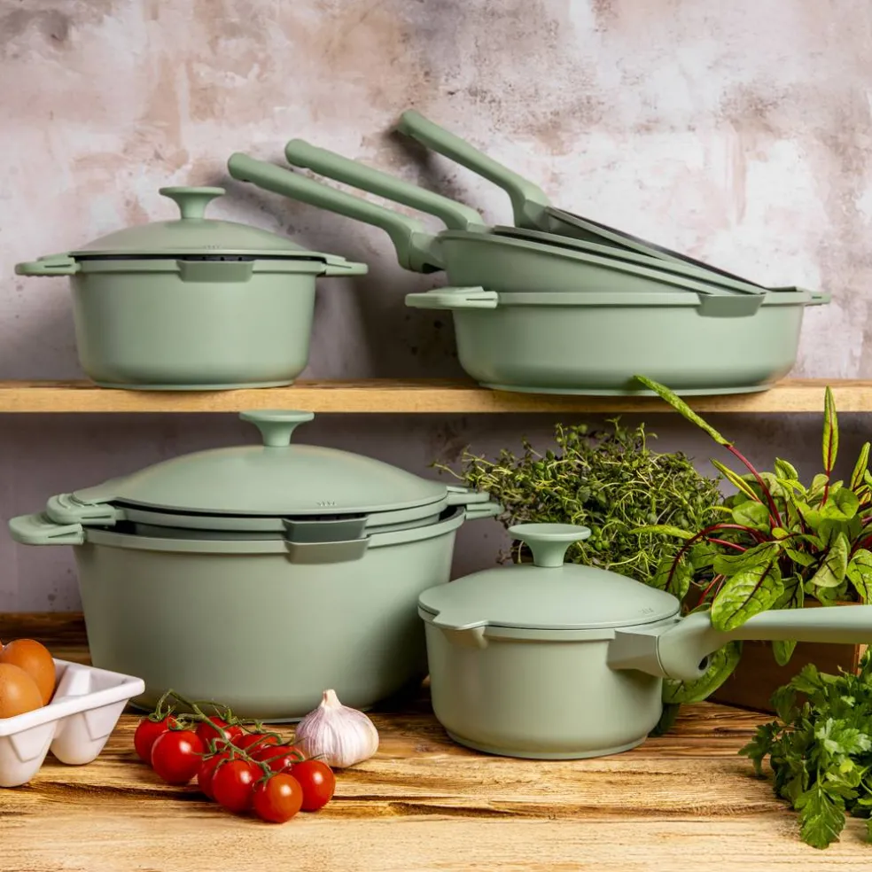Patelnia głęboka z powłoką Qualum Basic z pokrywką 28 cm Fern