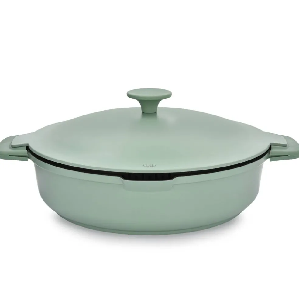 Patelnia głęboka z powłoką Qualum Basic z pokrywką 28 cm Fern