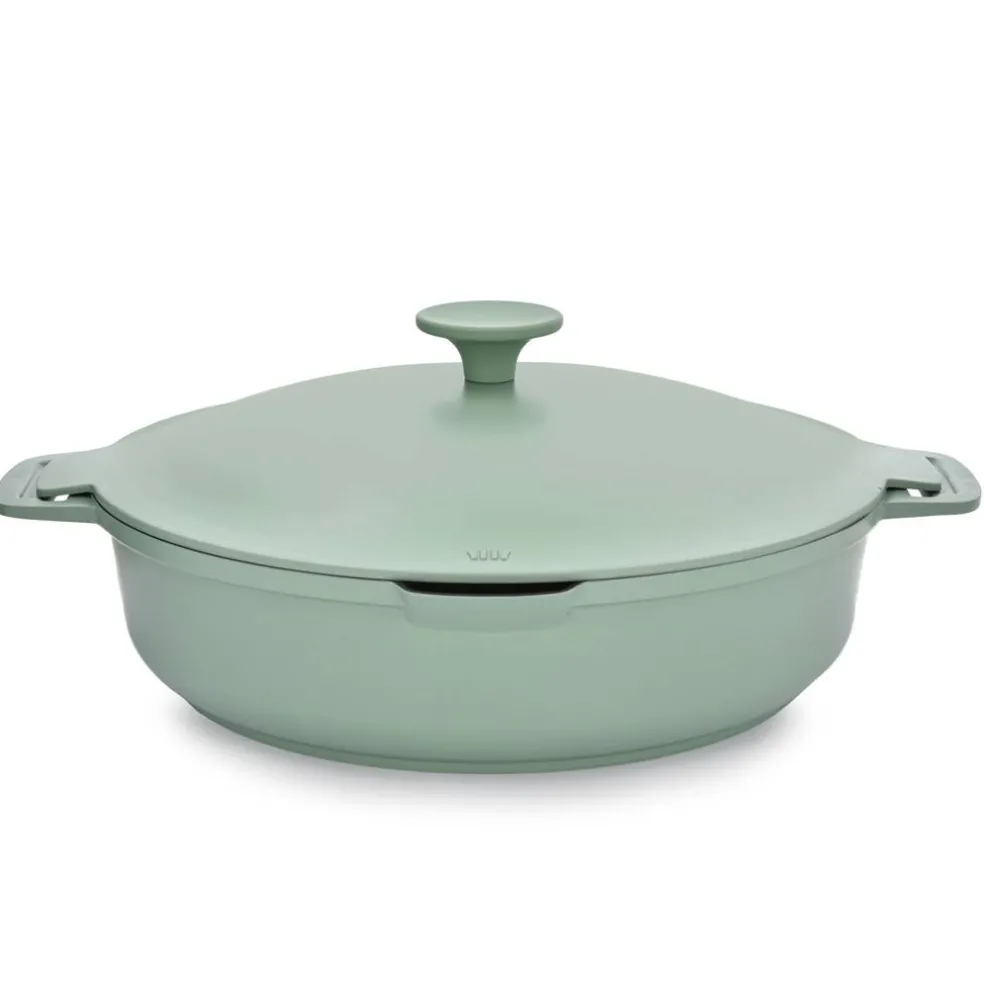 Patelnia głęboka z powłoką Qualum Basic z pokrywką 28 cm Fern