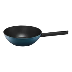 Patelnia wok z powłoką Qualum Basic 26 cm Azzurro