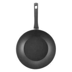 Patelnia wok z powłoką Qualum Basic Stone Edition 28 cm Silverstone