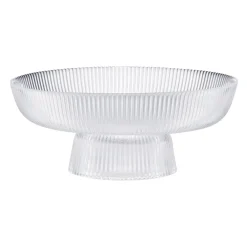 Patera 25 cm Curly przezroczysta