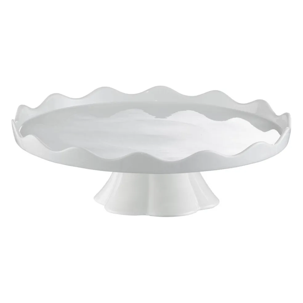 Patera na nóżce z rantem 30 cm Crema