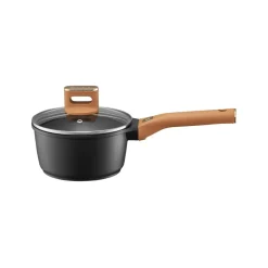 Rondel z pokrywą z powłoką Qualum Basic Stone Edition 1,4 l Camel