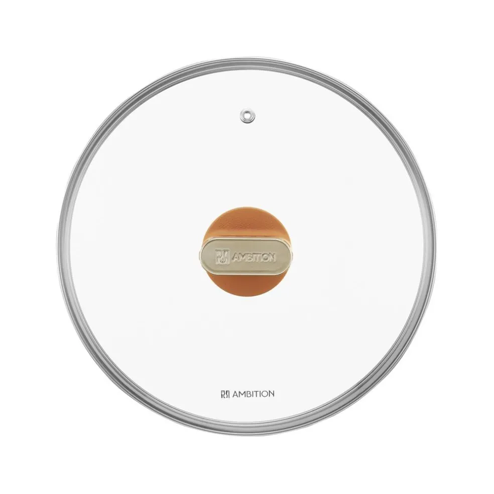 Rondel z pokrywą z powłoką Qualum Basic Stone Edition 1,4 l Camel