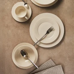Salaterka porcelanowa 16 cm Grid biały