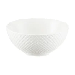 Salaterka porcelanowa 16 cm Grid biały