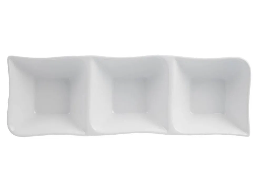 Salaterka potrójna 31,5 cm Fala