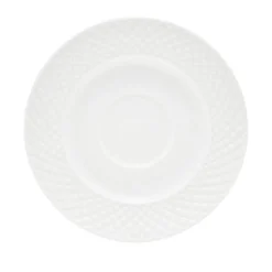 Spodek porcelanowy 15,5 cm Grid biały
