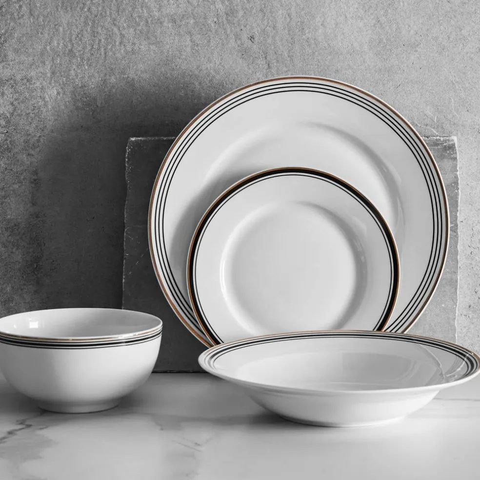 Talerz głęboki 23 cm Art Deco