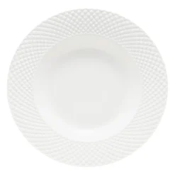 Talerz głęboki 23 cm Grid biały