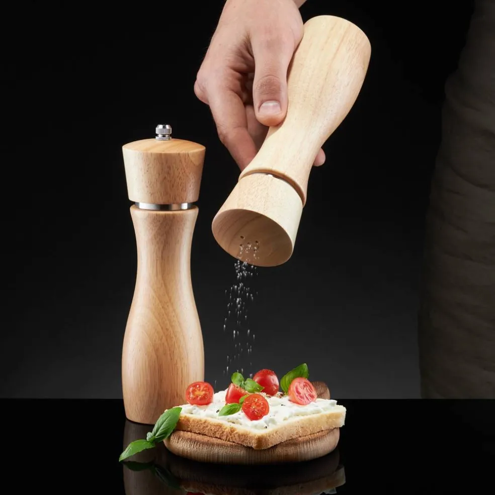 Zestaw do soli i pieprzu 20 cm Natural