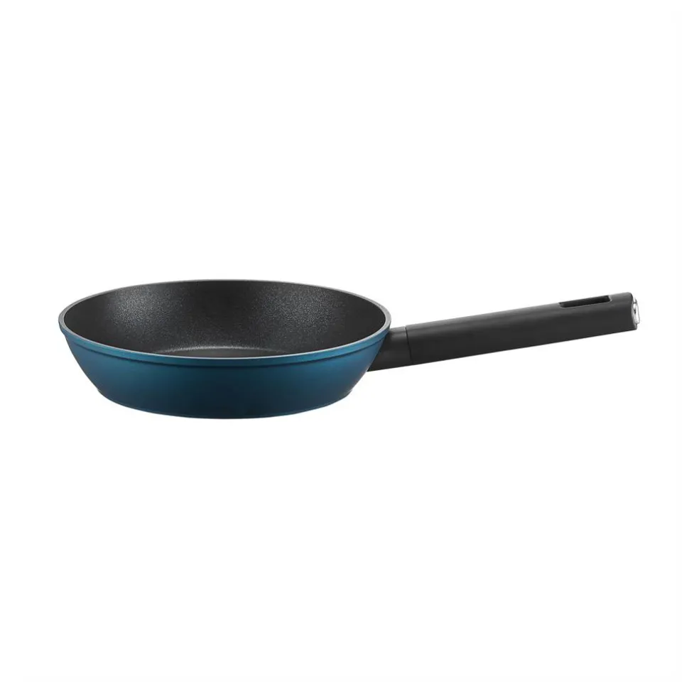 Zestaw patelni z powłoką Qualum Basic 3-elementowy Azzurro