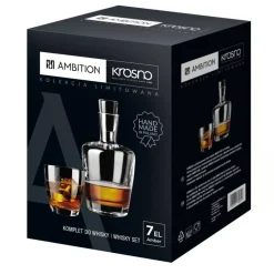 Zestaw szklanek do whisky z karafką 7-elementowy Amber