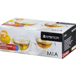 Zestaw 2 szklanek termicznych 300 ml Mia